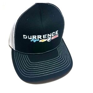 Navy and white trucker hat